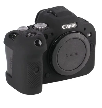 Para canon r6ii r6 mark ii preto vermelho branco amarelo verde r6 r6ii capa de silicone borracha caso da câmera capa pele