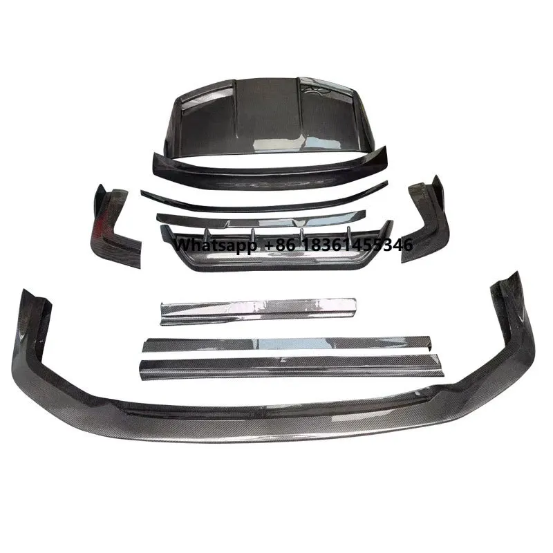 For  NX200/NX300/NX300h Carbon Fiber Full Surround Kit (Front Lip, Rear Lip, Tail Wing Upgrade Modification Part)