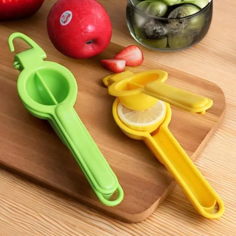 Manual Lemon Clip Creative Kitchen Gadgets Colorful Manual Lemon Juicer Not Easy To Deform Mini Home Portable Lemon Clip