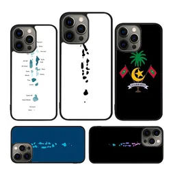 Maldives Map Phone Case Cover For iPhone 17 Air 16 15 14 plus 11 12 13 pro max coque Shell Fundas