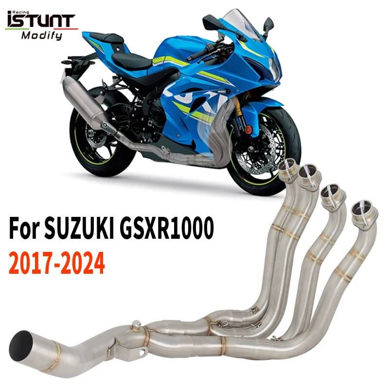 

Slip For Suzuki Gsxr 1000 Gsxr1000 Gsx R1000 2017 - 2024 Motorcycle Exhaust System Titanium Alloy Front Link Pipe Escape Moto