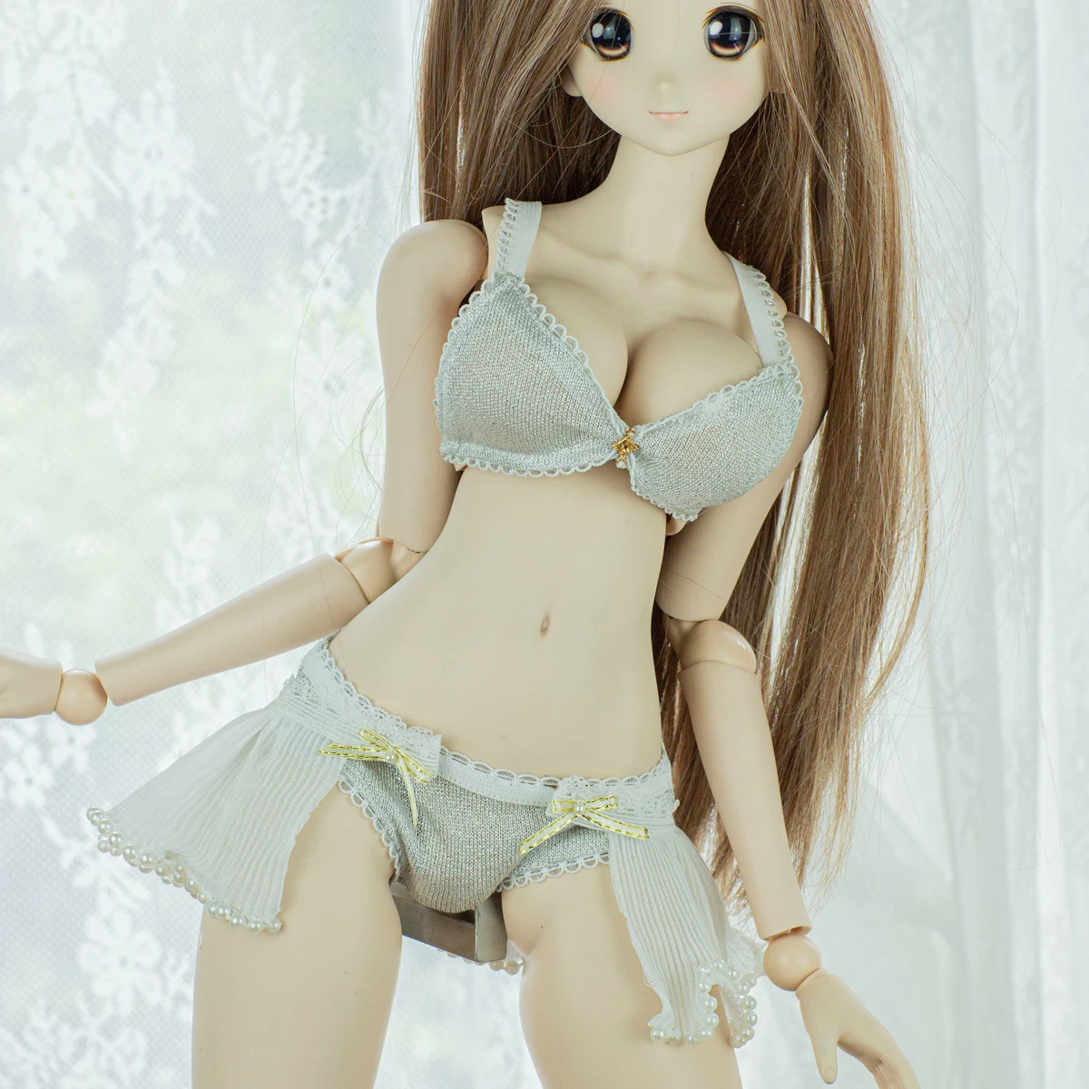 New BJD Doll Clothes 1/4 1/3 Sexy Lingerie Set DD MSD Cute Bra Panties Uncle ID75 Doll Accessories