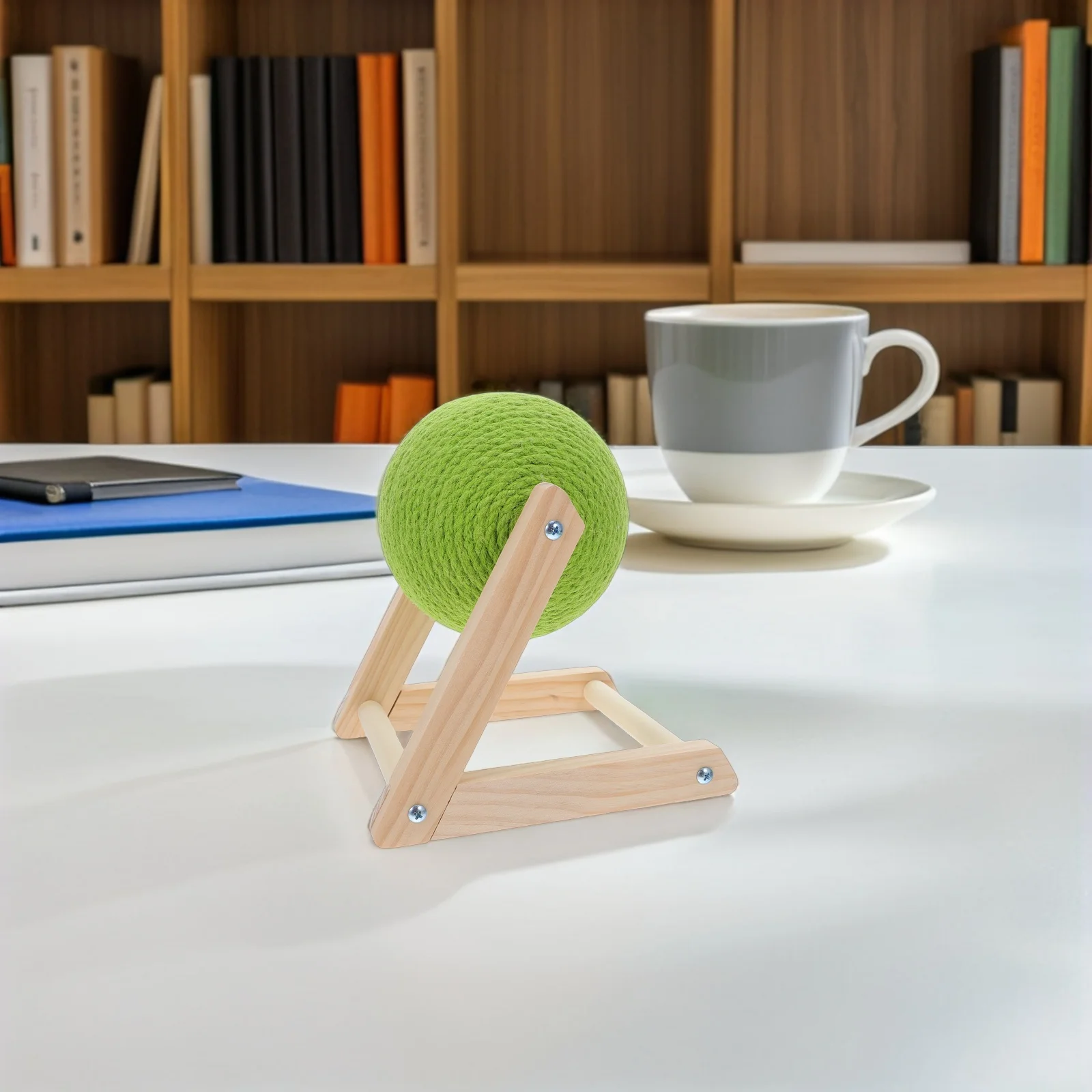 

Cat Scratching Ball Sisal Rope Claw Scratcher Indoor Small Animals Climbing Playing Round Interactive Exercise 18x18cm