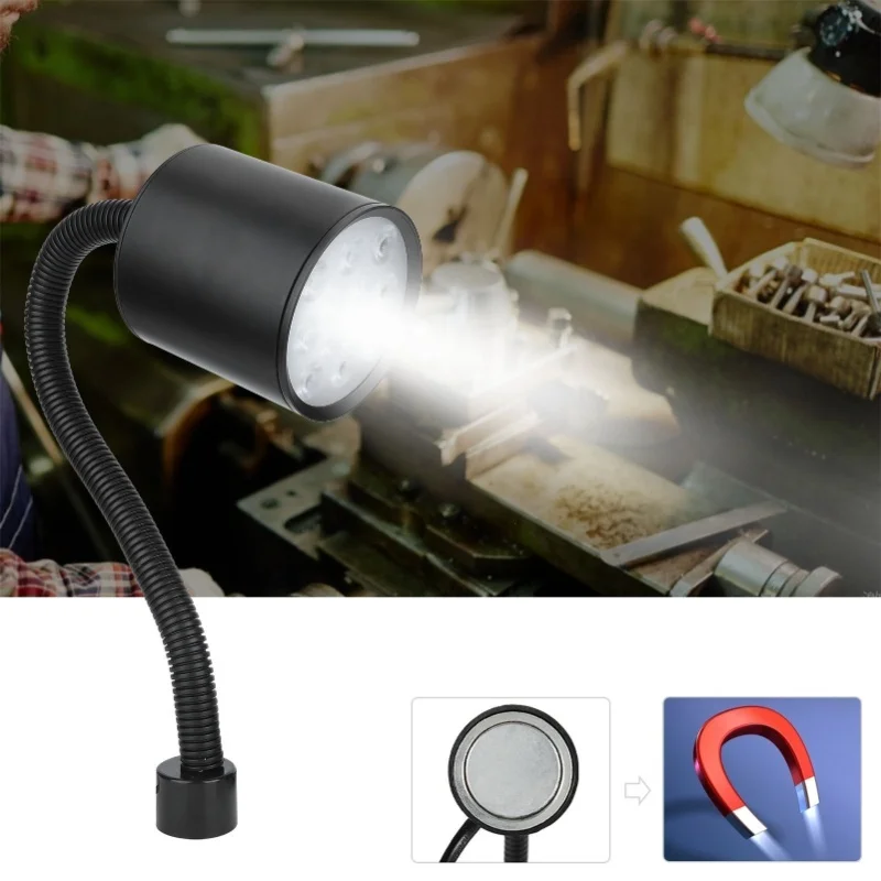 

12LED чип рабочий свет регулируемый токарный станок с ЧПУ фрезерный станок магнитные фонари