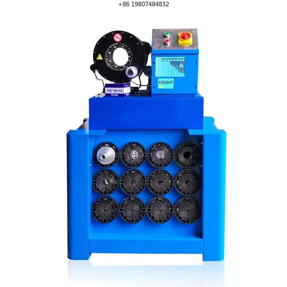 Featuring Core Components Bearing Engine Motor PLC Automatic Hydraulic Hose Crimping Press Tool for Excavator 1/4-2'' P32 P20