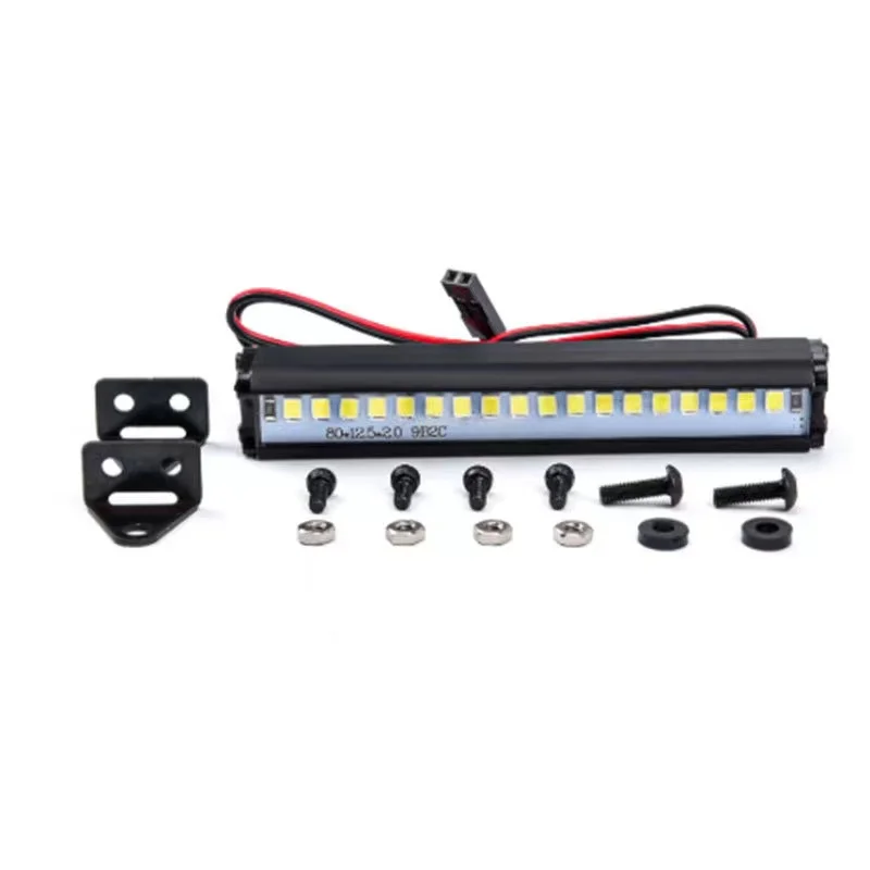 Rc Car Roof Led Light Bar Light 53-83mm Searchlight For 1/10 Trxxas Trx4 Defender Trx6 G63 Axial Scx10 D90 Rgt Yikon Crawler