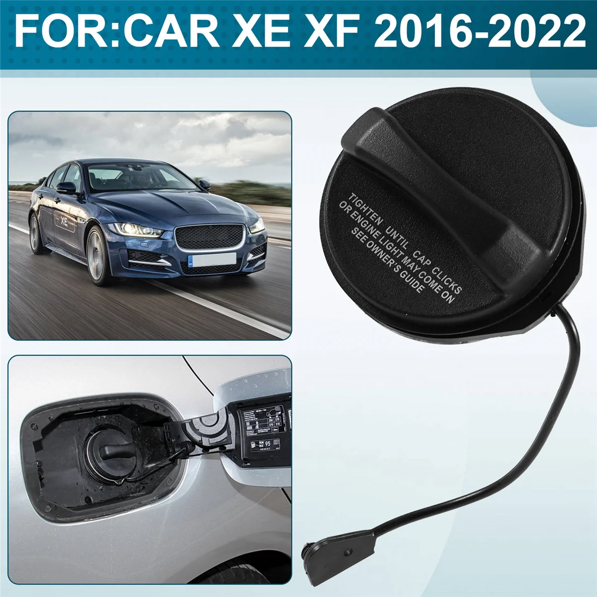 L49A سيارة الغاز غطاء خزان البنزين داخل غطاء خزان الوقود 202123475 T2H46581 T2H58092 ل جاكوار XE XF 2016-2022