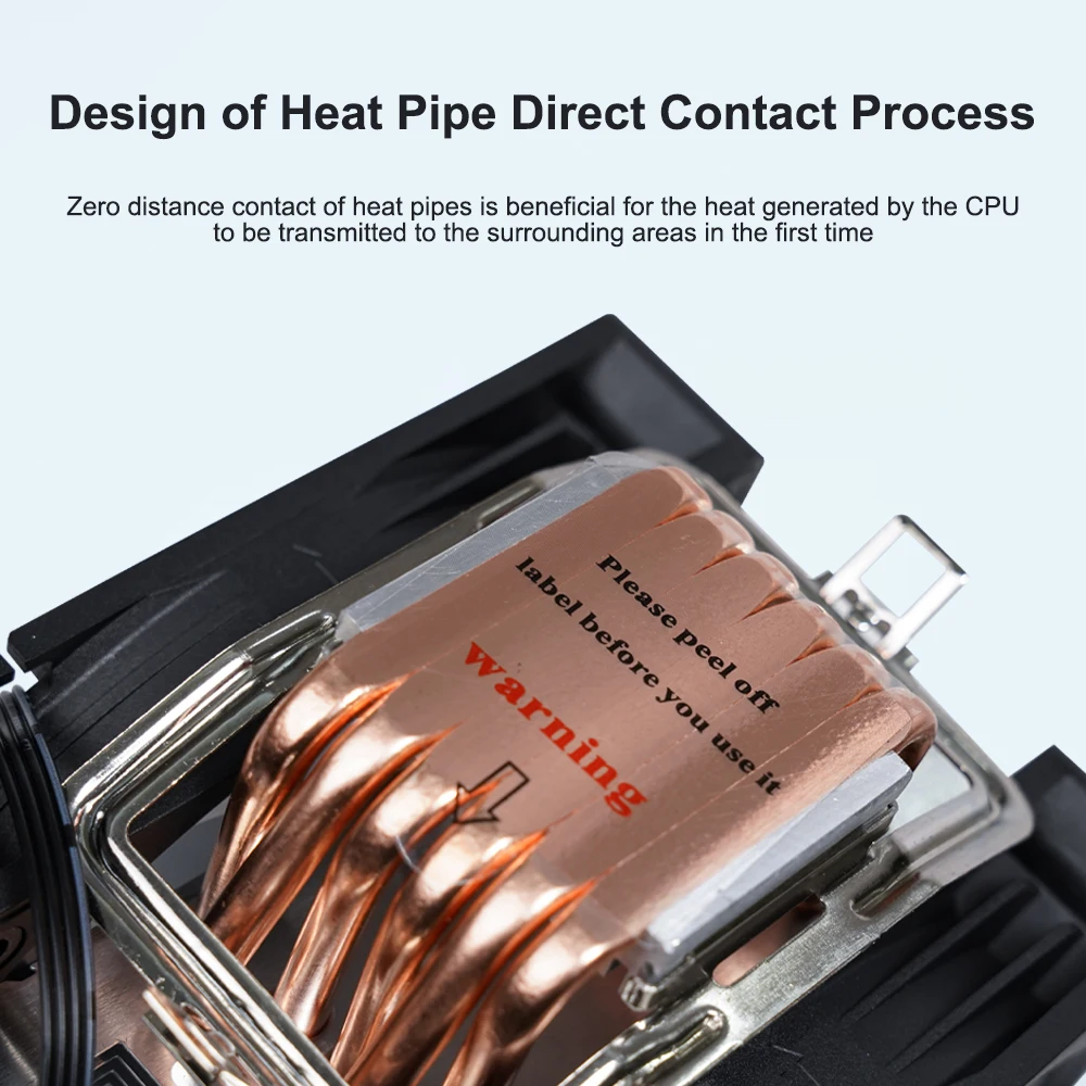 SEJISHI SJS M60 مبرد الهواء RGB مروحة 4PIN 4 أنابيب الحرارة المشجعين Pra PC المبرد تبريد المبرد ل AMD LGA وحدة المعالجة المركزية المقبس سطح المكتب