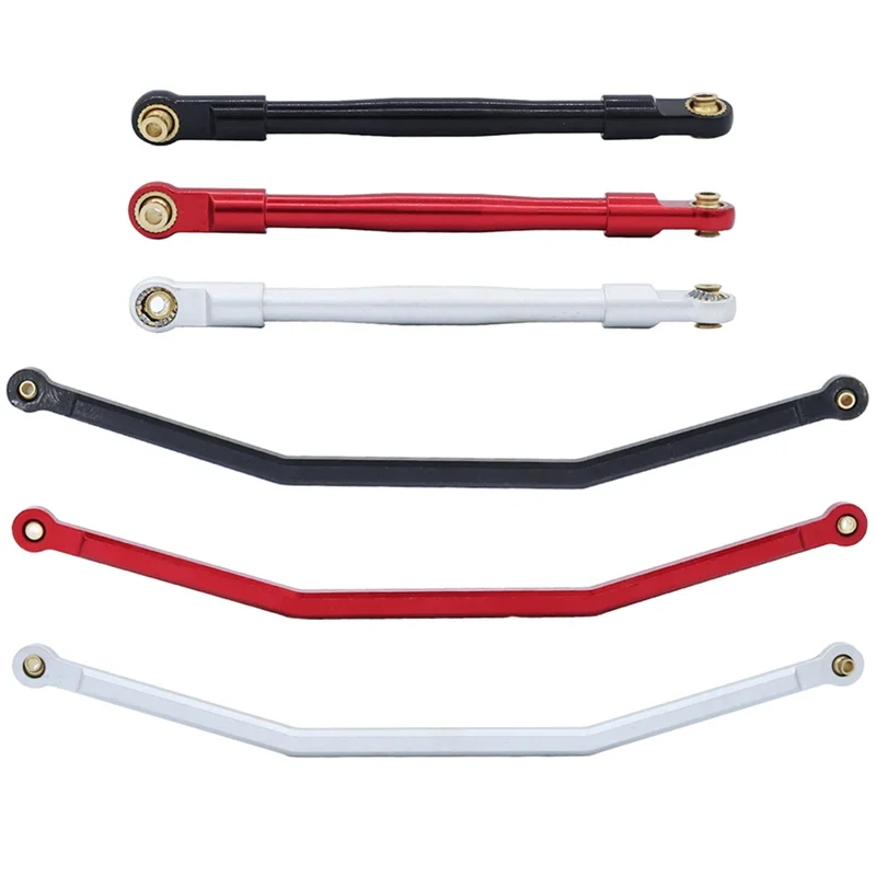 Barra de dirección de Metal para coche teledirigido, varilla de enlace Servo para AXIAL RBX10 Ryft 1/10 RC Crawler, piezas de actualización, accesorios, Plata