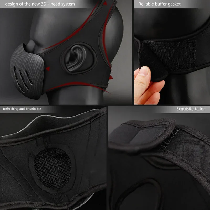 คุณภาพสูง EDC Knight หน้ากากยุทธวิธีอุปกรณ์ป้องกันกลางแจ้งหน้ากากสีทึบหน้ากากขี่เครื่องมือป้องกันตัวเอง