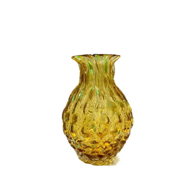 

European retro style handmade big belly vase home dining table model room desktop office high-end art decoration