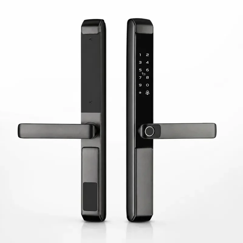 Broken Bridge Aluminum Smart Door Lock One Grip Open Waterproof Fingerprint Password Card TTLOCK Remote Control for