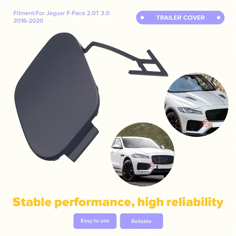 غطاء مقطورة السيارة الأمامية T4A13477LM لسيارة لاند روفر جاكوار F-Pace 2.0T 3.0 2016-2020