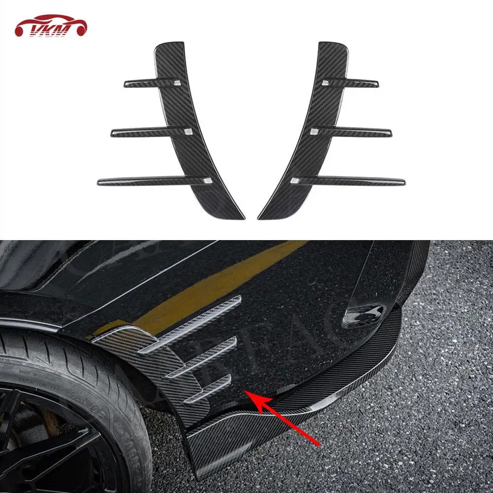 

For BMW 4 Series G22 G23 Coupe 2021 + Rear Bumpers Lip Air Vent Trim Spoiler Canards Splitters 2Pcs/ Set Car Styling Accessories