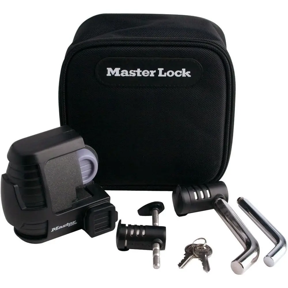 Master Lock 3794DAT مقرنة المقطورة ومجموعة قفل دبوس وصلة، مرتبط بمفتاح على حد سواء...