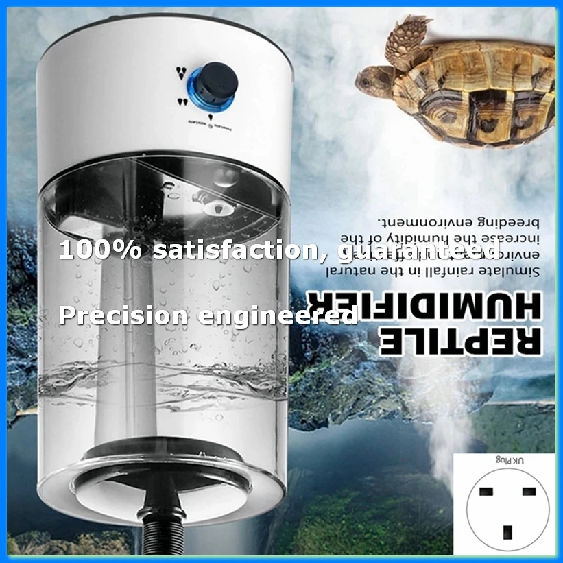 

4L Amphibians & Reptile Mist Humidifier with Hose Adjustable Terrarium Reptile Fogger Humidifier Accessories -UK Plug-A23R