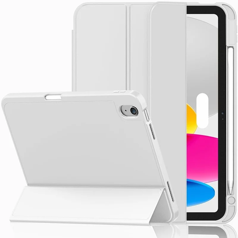 Für iPad 10. und 11. Generation A16 10,9 11 Zoll Weiche Leder-Folio-Hülle mit Schlaf-Wach-Funktion Stoßfeste Solide Schutzhülle – Detail 14