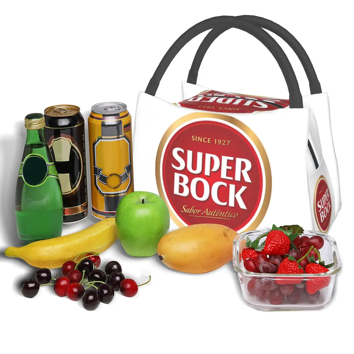 Super Bock-bolsas de almuerzo con aislamiento para mujer y niño, bolso de mano portátil para el almuerzo, bolso de Picnic, bolso térmico más fresco para la escuela