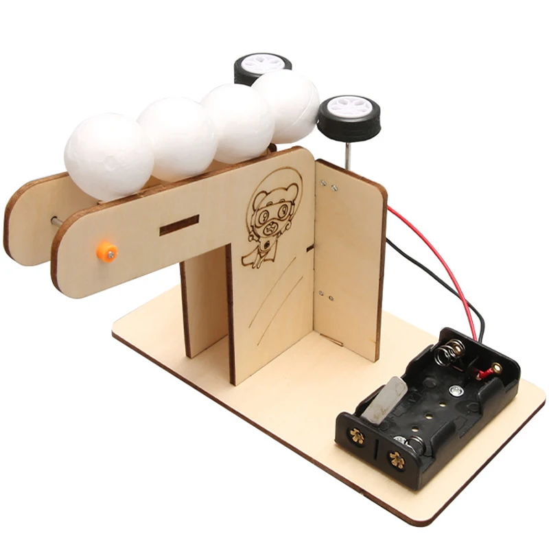 Juguetes científicos para niños, Kit de aprendizaje de física tecnológica DIY, modelo de máquina de lanzamiento divertido, material didáctico, juguetes educativos