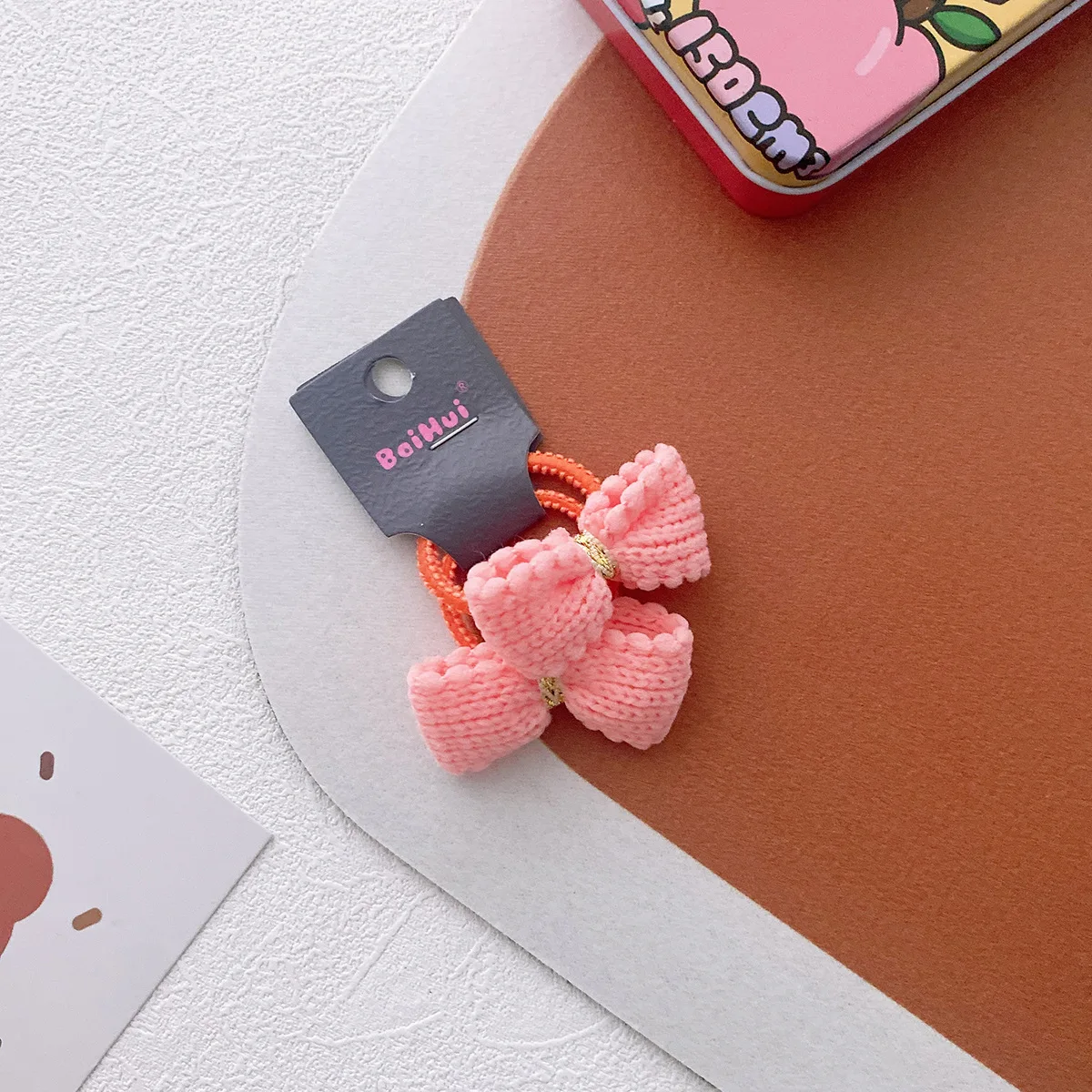 Elástico de cabelo grosso de inverno, faixas de cabelo coreanas de alta elasticidade, antiderrapante, cor doce, acessórios para cabelo de meninas