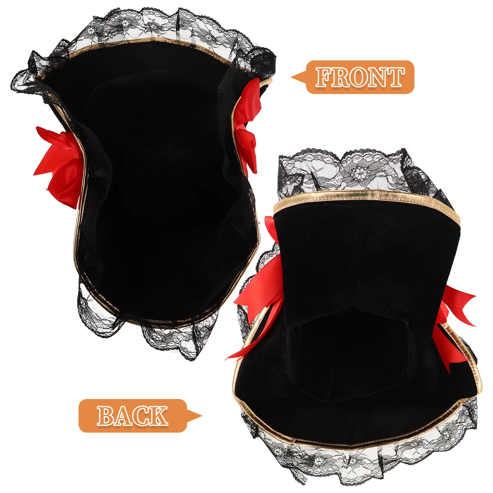 

5pcs 5 Pieces Captain Costume Hat Funny Party Hats Fancy Dress Halloween Accessory Adult Pirate