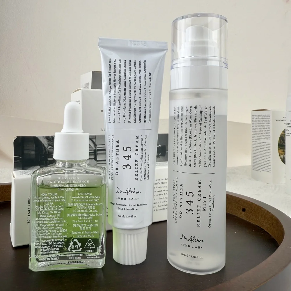 Korea Dr.Althea 345 Relief Set 3Pcs Cream Soothing Hydrating Skin Barrier Repair Sensitive Soothe Redness Korean Facial Care