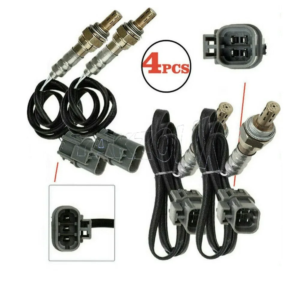 4pcs For Nissan Xterra Frontier 2000 2001 2002 2003 Upstream Lower Oxygen O2 Sensor Bank 1 2 234-4703 234-4704 234-3089 234-3098