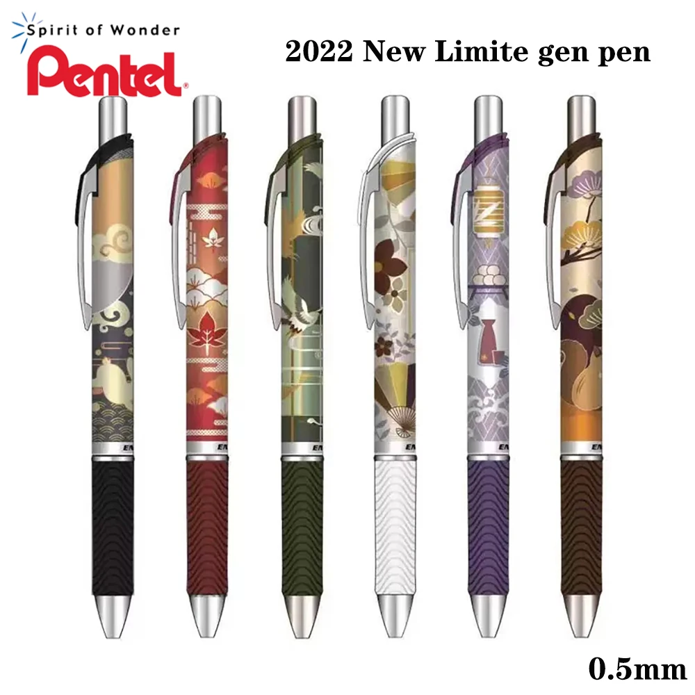 

Новая японская гелевая ручка Pentle, эксклюзивная Осенняя быстросохнущая черная ручка BLN75FL, школьные принадлежности 0,5 мм, офисные принадлежности, Канцтовары