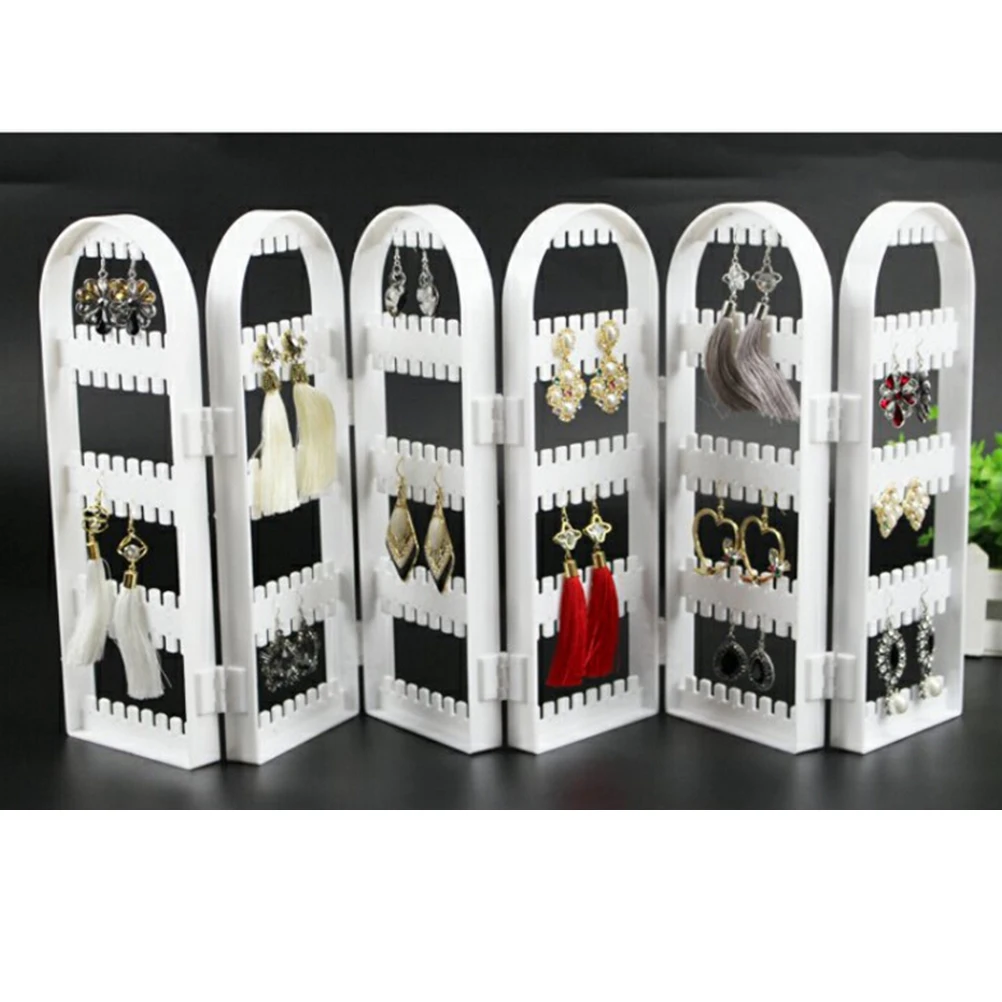 

Ear Studs Display Stand Stylish Jewelry Holder Earring Rack Organizer Space-saving Compact Portable Storage Solution For Watches