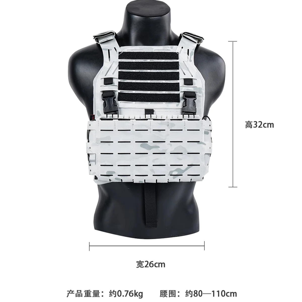 سترة تكتيكية مموهة للثلج مع حقيبة مجلة ثلاثية سترة صيد للصيد في الهواء الطلق لعب الأدوار والدعائم التلفزيونية #3