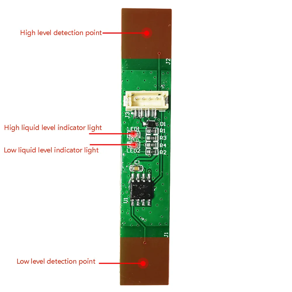 Taidacent Digital Slide Mount Multi Level Liquid Water Indicator Switch 2 Points Non Contact Capacitive Liquid Level Sensor