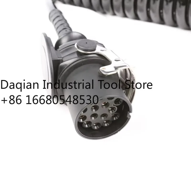 

5иевропейских разъемов для прицепа, 15-контактный электрический провод, спиральный кабель, кабель для прицепа