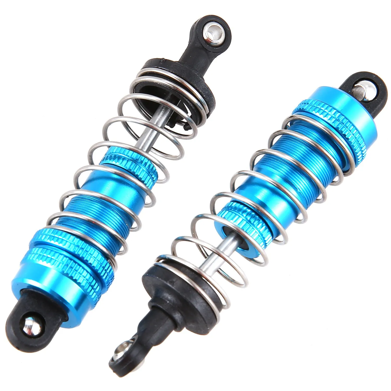 4Pcs Metal Shock Absorber Damper Replacement Accessory Fit for WLtoys 144001 1/14 4WD RC Drift Racing Car Parts,Blue