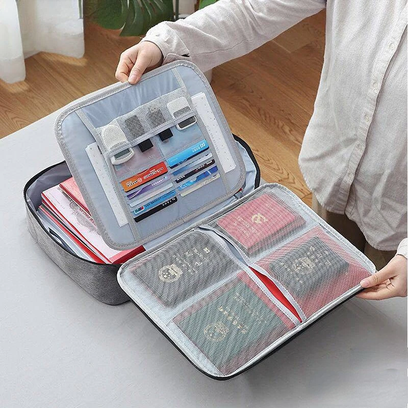 Large Capacity Waterproof Document Bags Multifunctional Home Travel Organizer Holder School Office Business File Folder Supply