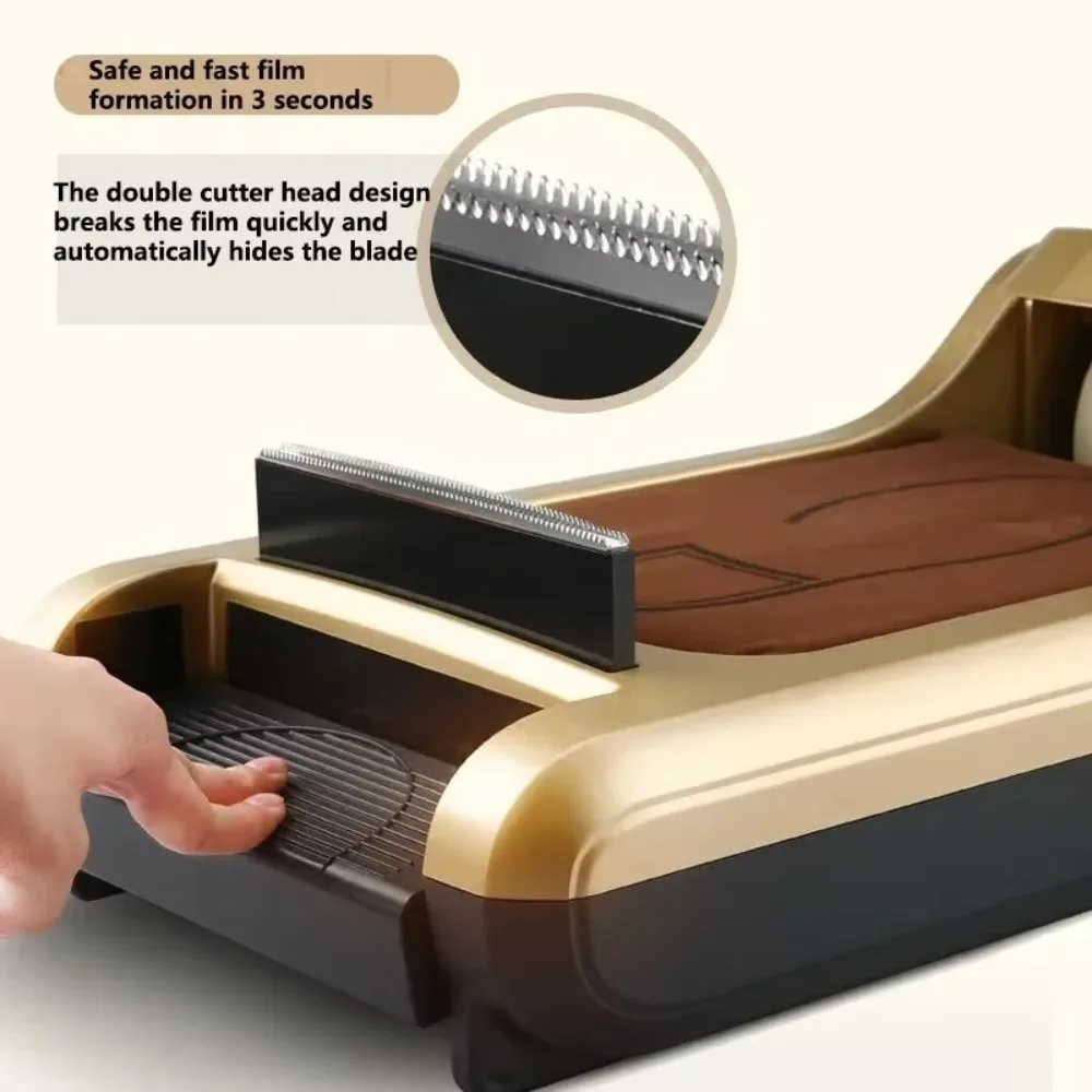 Hands-Free Automatic Shoe Film Dispenser Step on Design Dustproof Intelligent Shoe Cover Box Fully Automatic Sanitary