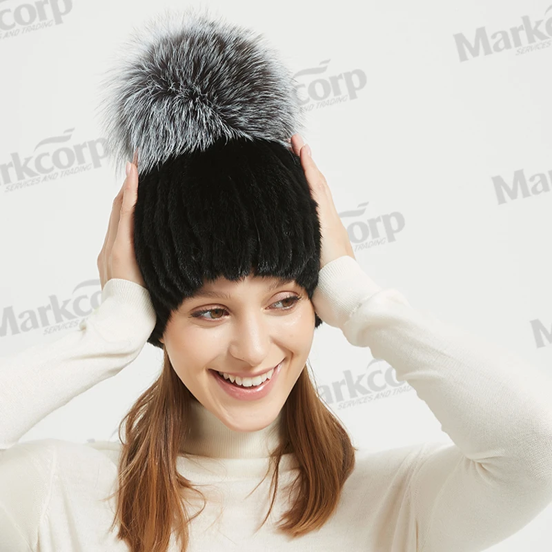 

Markcorp Sable Fox Fur Hat Women's Winter New Genuine Fur Cotton Cap Thermal Hat Thickened Outdoor Fur Hat