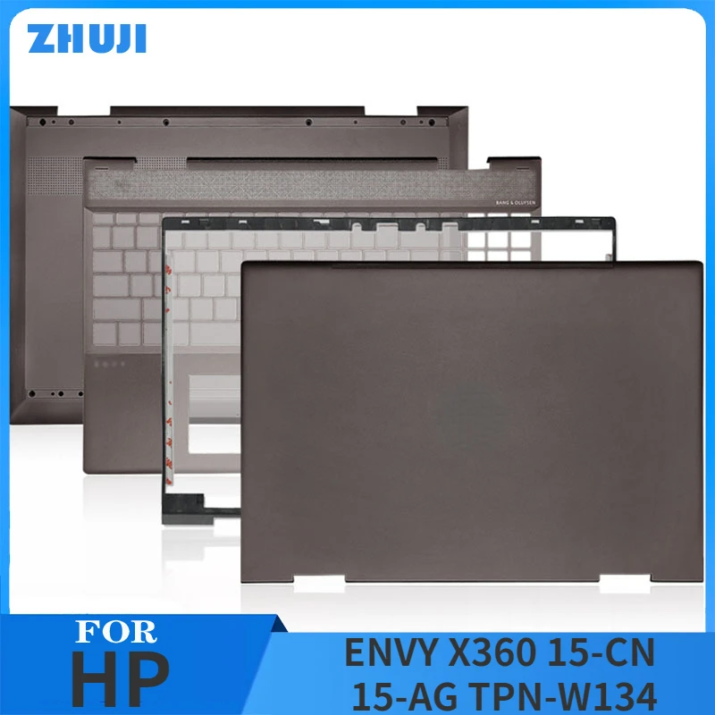 

Новинка для HP ENVY X360 15-CN 15-AG TPN-W134, задняя крышка ЖК-дисплея/Передняя панель/Упор для рук, Клавиатура США, Великобритания/Нижняя верхняя звезда, 15,6 дюйма, коричневая