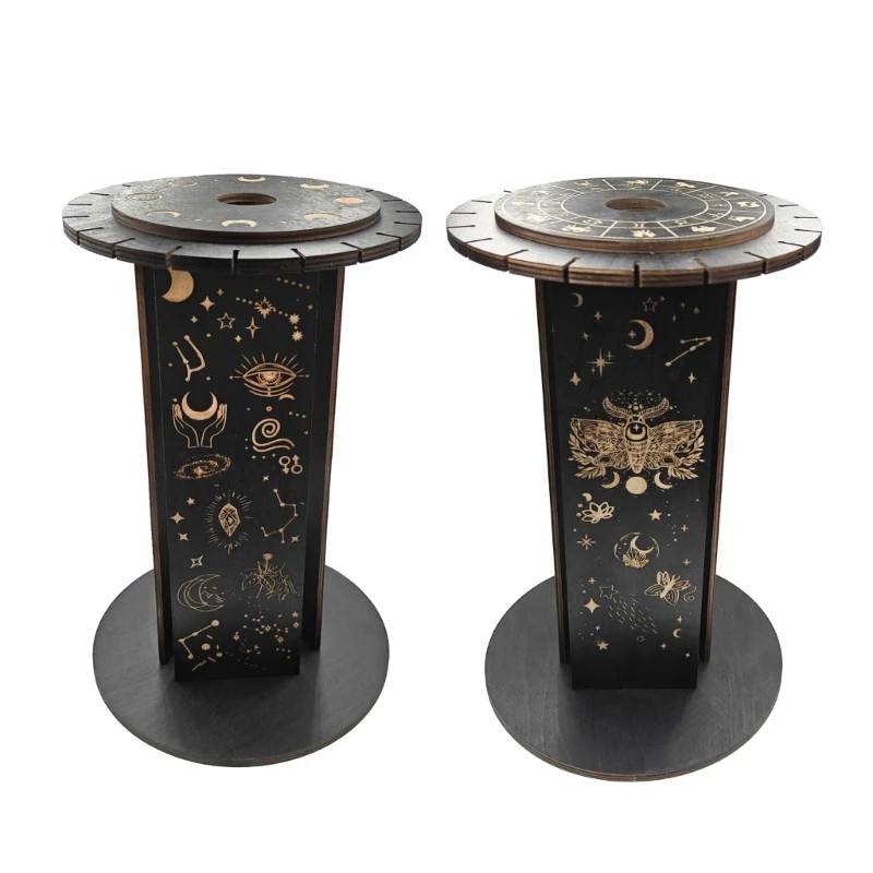 Exquisites Crafts Crystal Stand with 360 Degree Rotatable Pendulum Holder for Zodiac Enthusiasts Necklaces