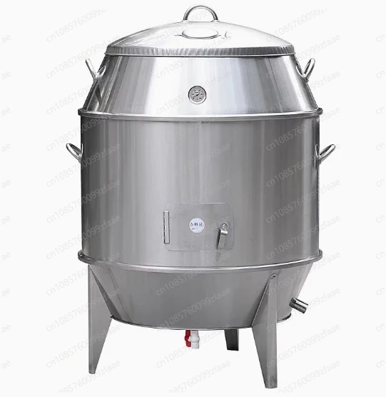 

Печь для жарки утки на углях, коммерческая печь для жарки мяса из нержавеющей стали, двухслойная жаровня для утиных гусей, 90 см