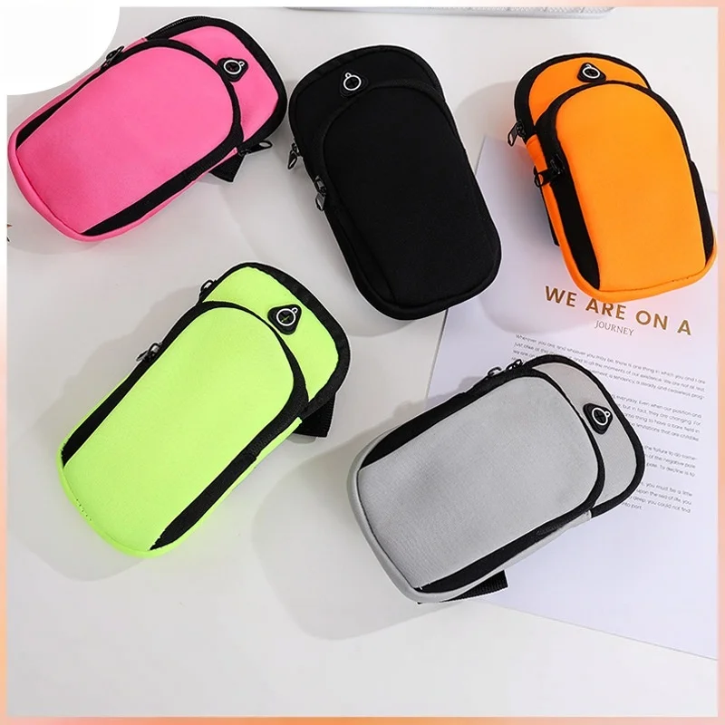 New Arrival Thin Waterproof Sports Armband Universal For Men Women Portable Running Gym Phone Bag Soft Stretch Fabric Large Spac