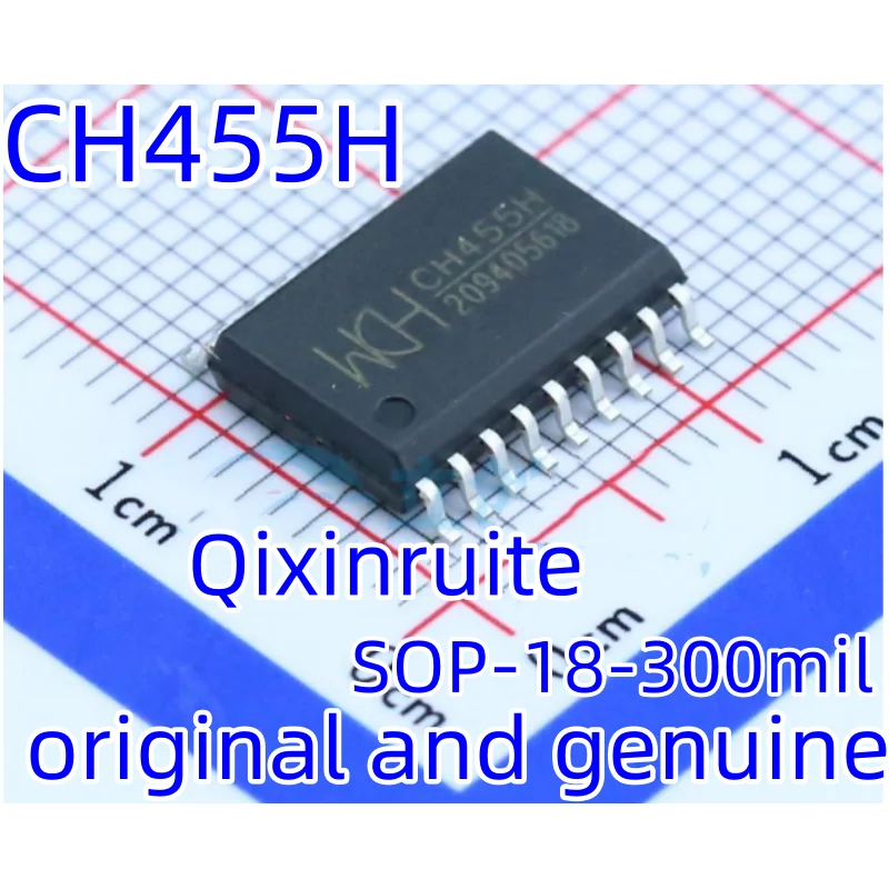 Qixinruite   Brand new original CH455H SOP-18-300mil digital tube driver and keyboard control chip