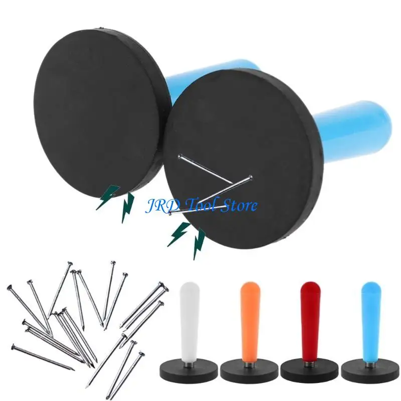 A2UD 2 pezzi Avvolgitore per auto Strumenti riprese automobilistiche con supporto magnetico forte