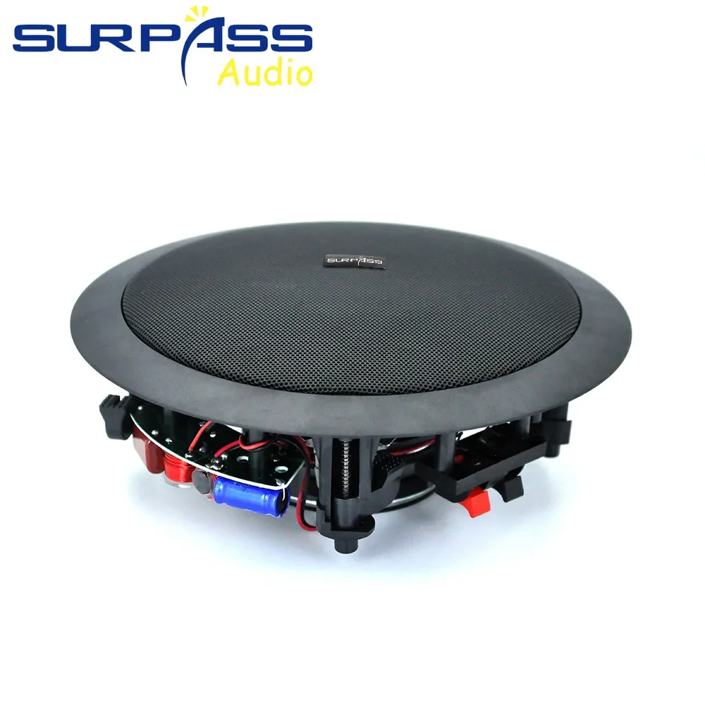 Home Theater Ceiling Speaker 6 Inch 8ohm 30W Coaxial Passive Speakers Flush Mount ABS Material Music Loudspeaker for Restaurant