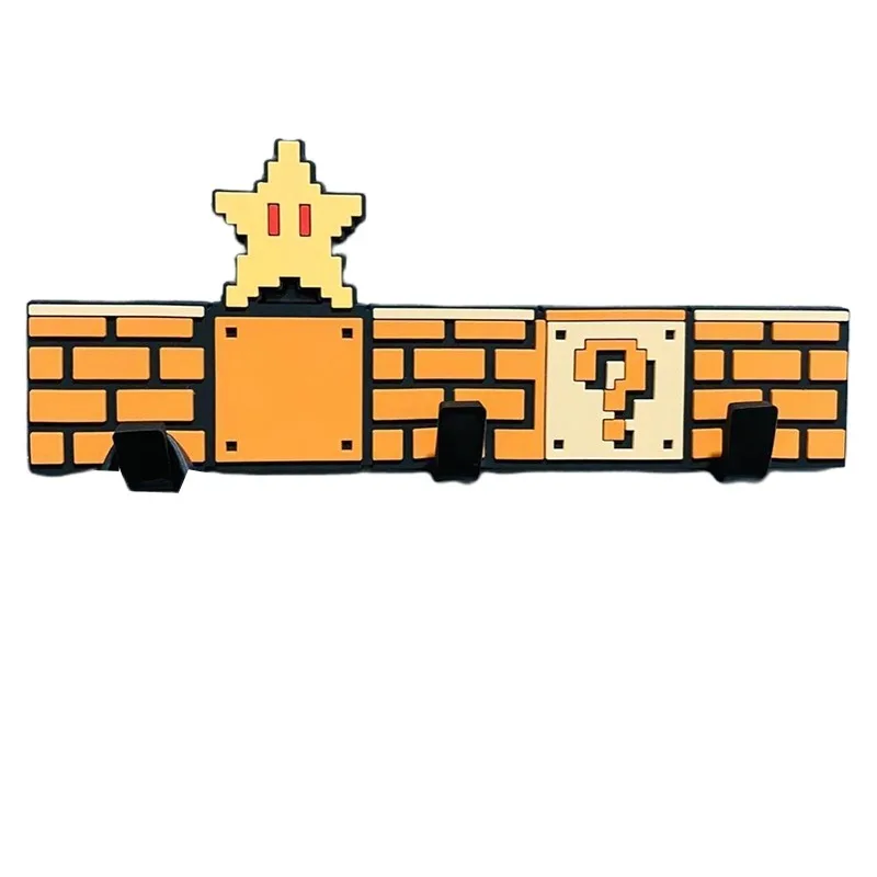 Super Mario Magnetic Hooks Pixelated Key Holder Decorative for Doors Cabinets Shelves Wall Hooks Hanger Home Accessories Gifts - view 6