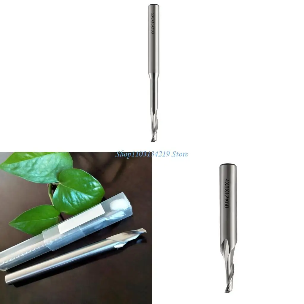 N5KC Highly Speed Steel Router Bit Single Flute End Mill For Aluminum Cutting In Various Size 8mm Shanks Diameter