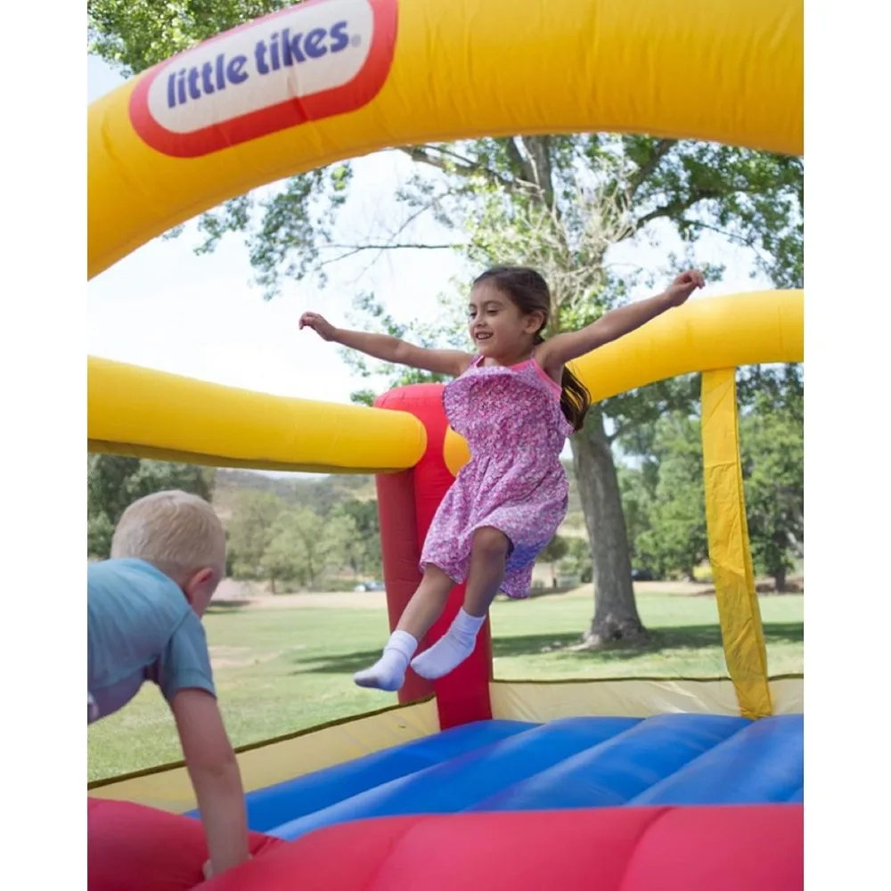 Inflatable Bouncer with Heavy-Duty Blower, GFCI Protection, Stakes, Repair Kits, and Storage Bag