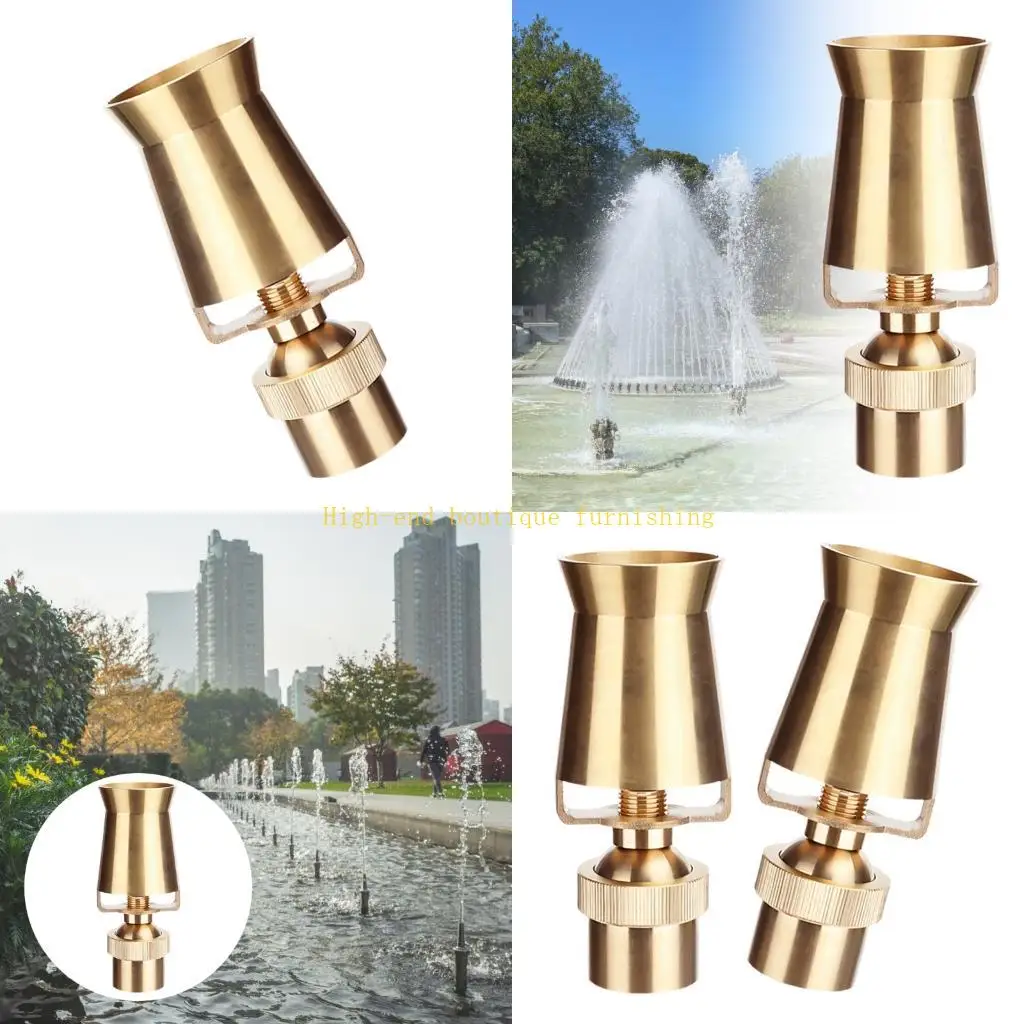 L9NB Adjustable Ornamental Fountain Sprinklers Nozzles brass Ice Tower Nozzle Garden Pond Landscape Decoration