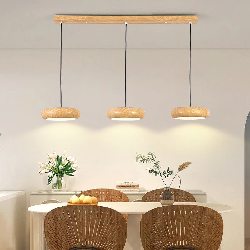 Japanese Wabi-sabi LED Dining Pendent Light Room Chandelier Bar Simple Modern Single-head Home Decor Bedroom Dining Table Lamp