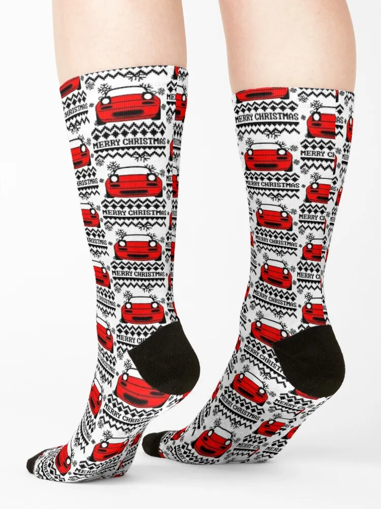 Miata Christmas Socks Heating sock Sports cartoon summer Socks Male Women's