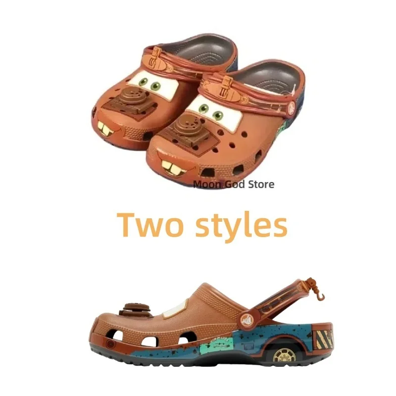 

Summer Funny Mater Slippers Cartoon Solid Waterproof Slippers Outdoor Sandals Casual Breathable Ankle-wrap EVA Shoes Gift